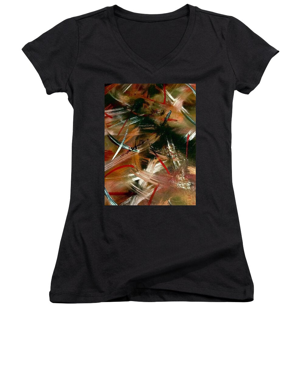 Gold Feather 1 - Women's V-Neck