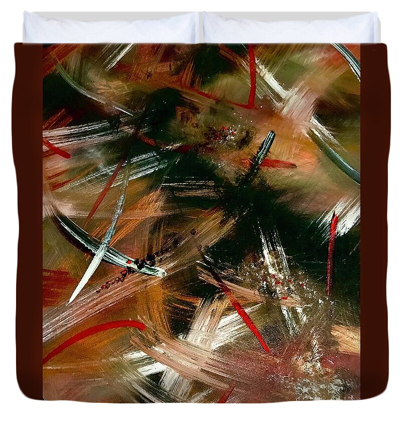 Gold Feather 1 - Duvet Cover
