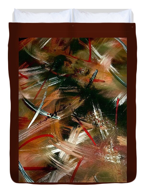 Gold Feather 1 - Duvet Cover