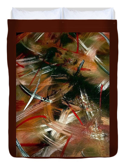 Gold Feather 1 - Duvet Cover