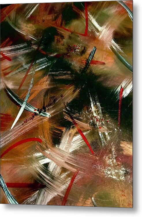 Gold Feather 1 - Metal Print
