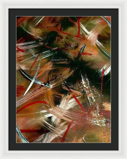 Gold Feather 1 - Framed Print