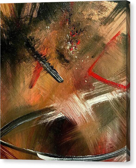 Gold Feather 2 - Canvas Print