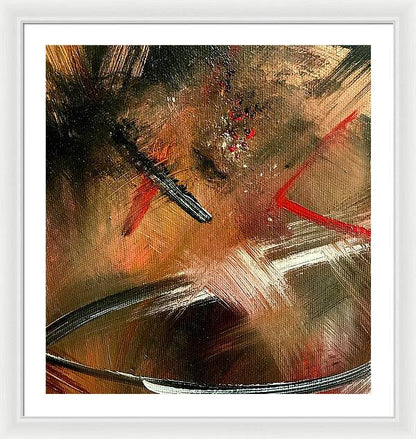 Gold Feather 2 - Framed Print