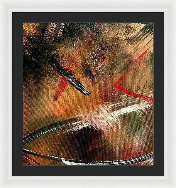 Gold Feather 2 - Framed Print