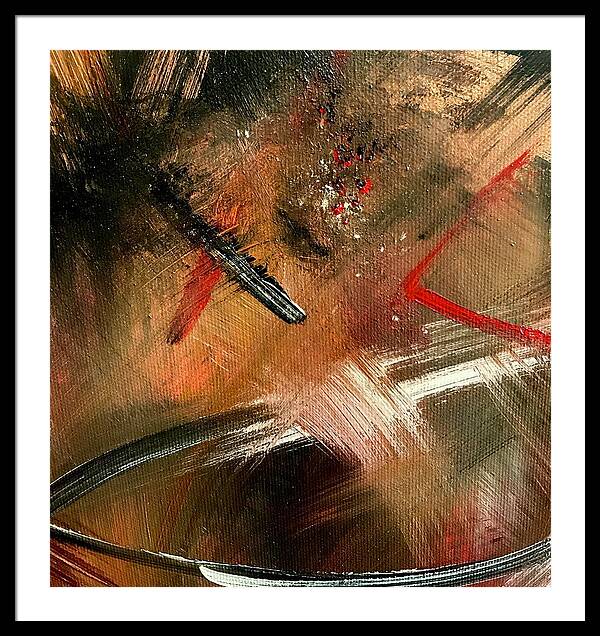 Gold Feather 2 - Framed Print