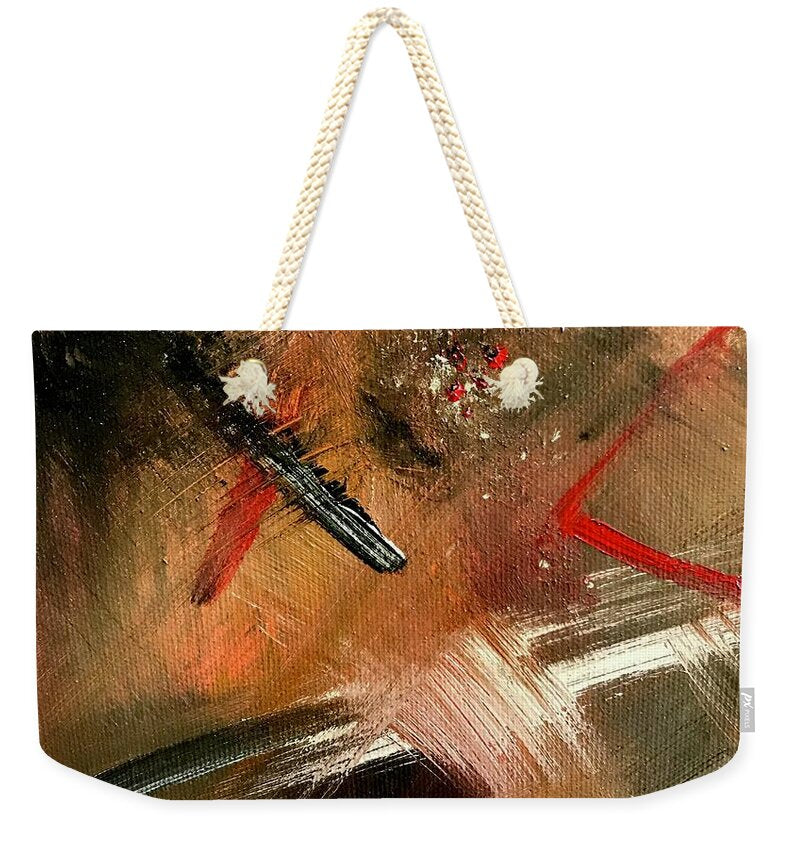 Gold Feather 2 - Weekender Tote Bag