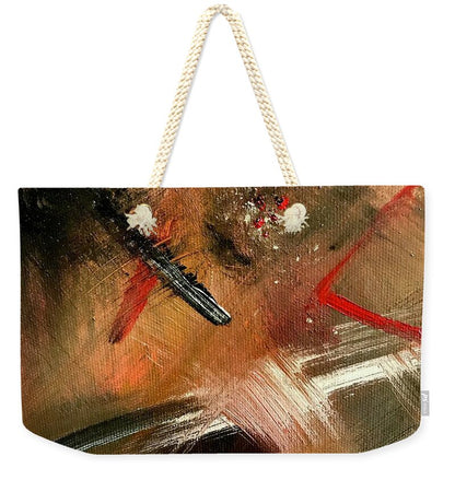 Gold Feather 2 - Weekender Tote Bag