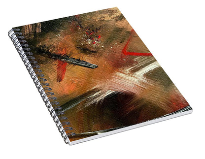 Gold Feather 2 - Spiral Notebook