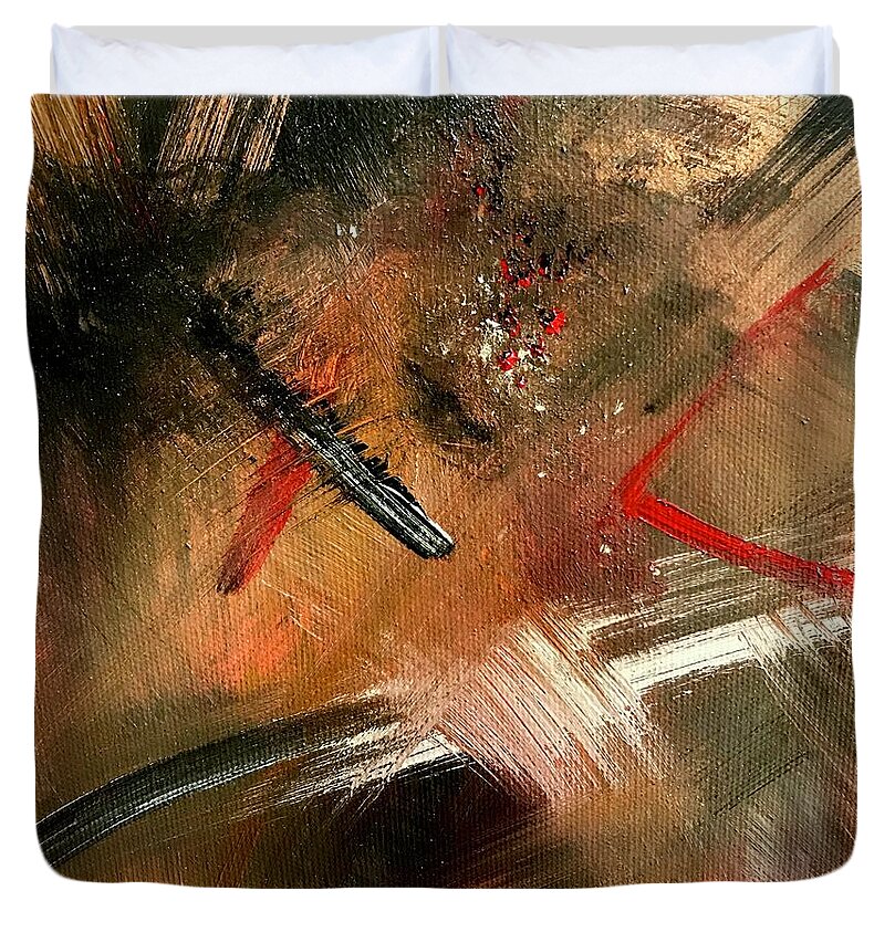 Gold Feather 2 - Duvet Cover