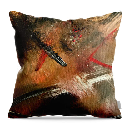 Gold Feather 2 - Throw Pillow