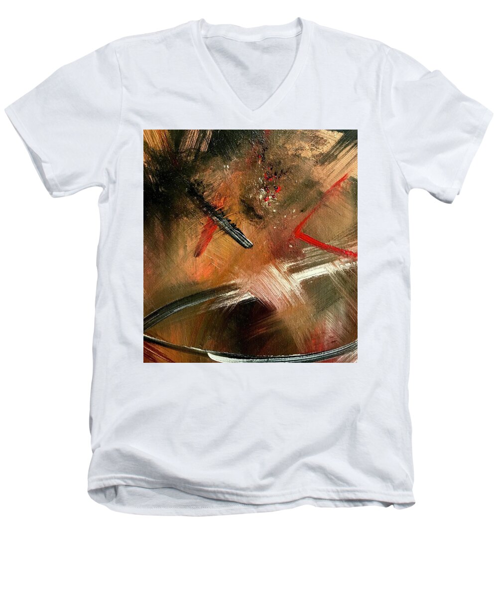 Gold Feather 2 - Men's V-Neck T-Shirt