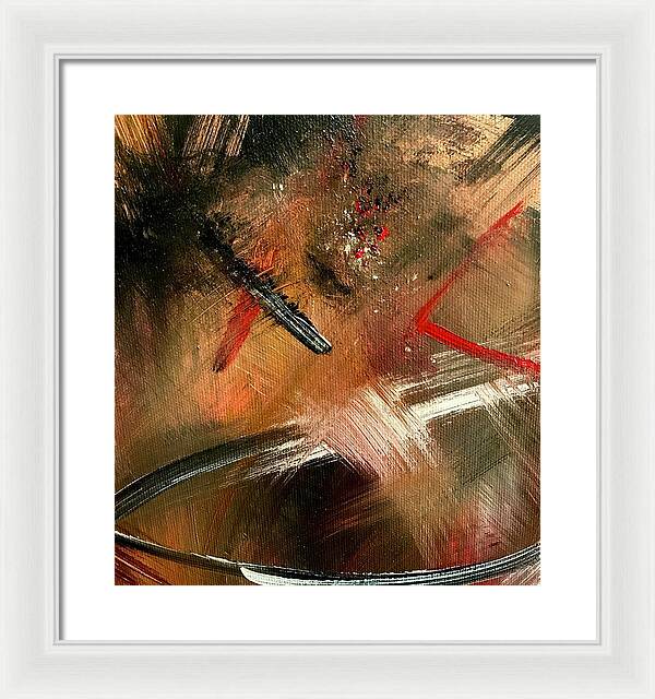 Gold Feather 2 - Framed Print