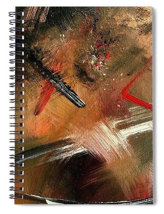 Gold Feather 2 - Spiral Notebook