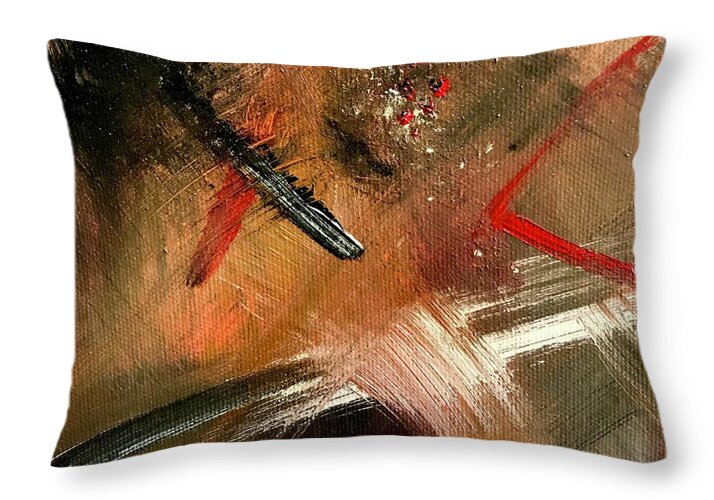 Gold Feather 2 - Throw Pillow
