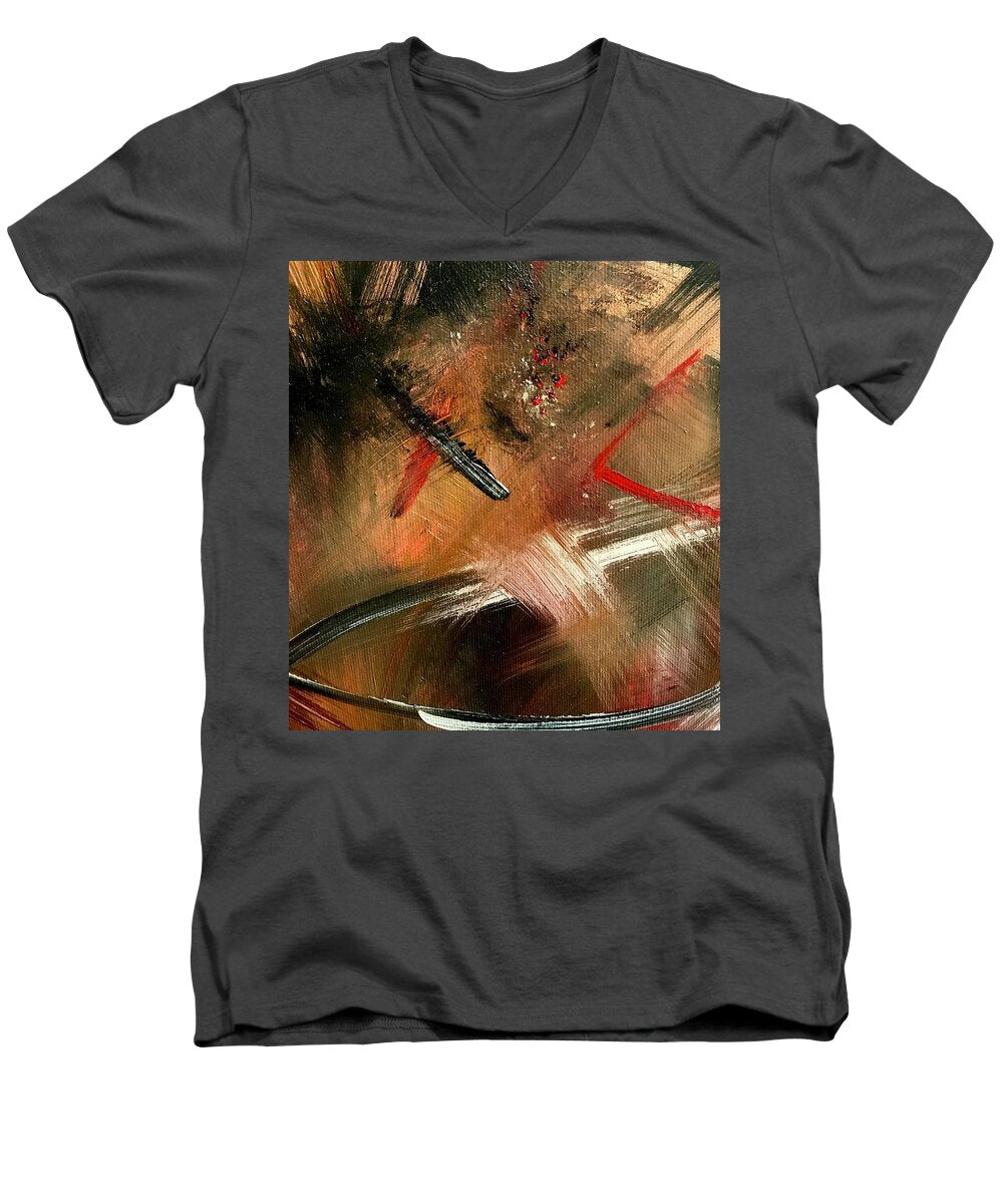 Gold Feather 2 - Men's V-Neck T-Shirt