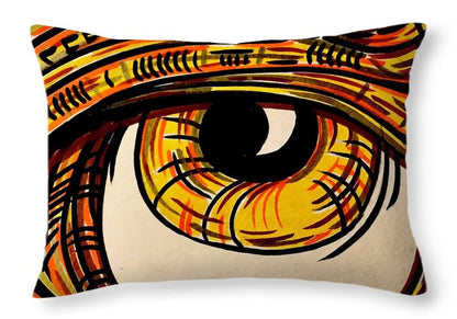 Golden Eye - Throw Pillow