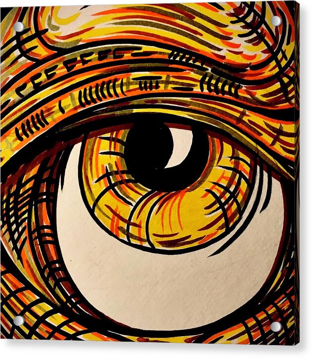 Golden Eye - Acrylic Print