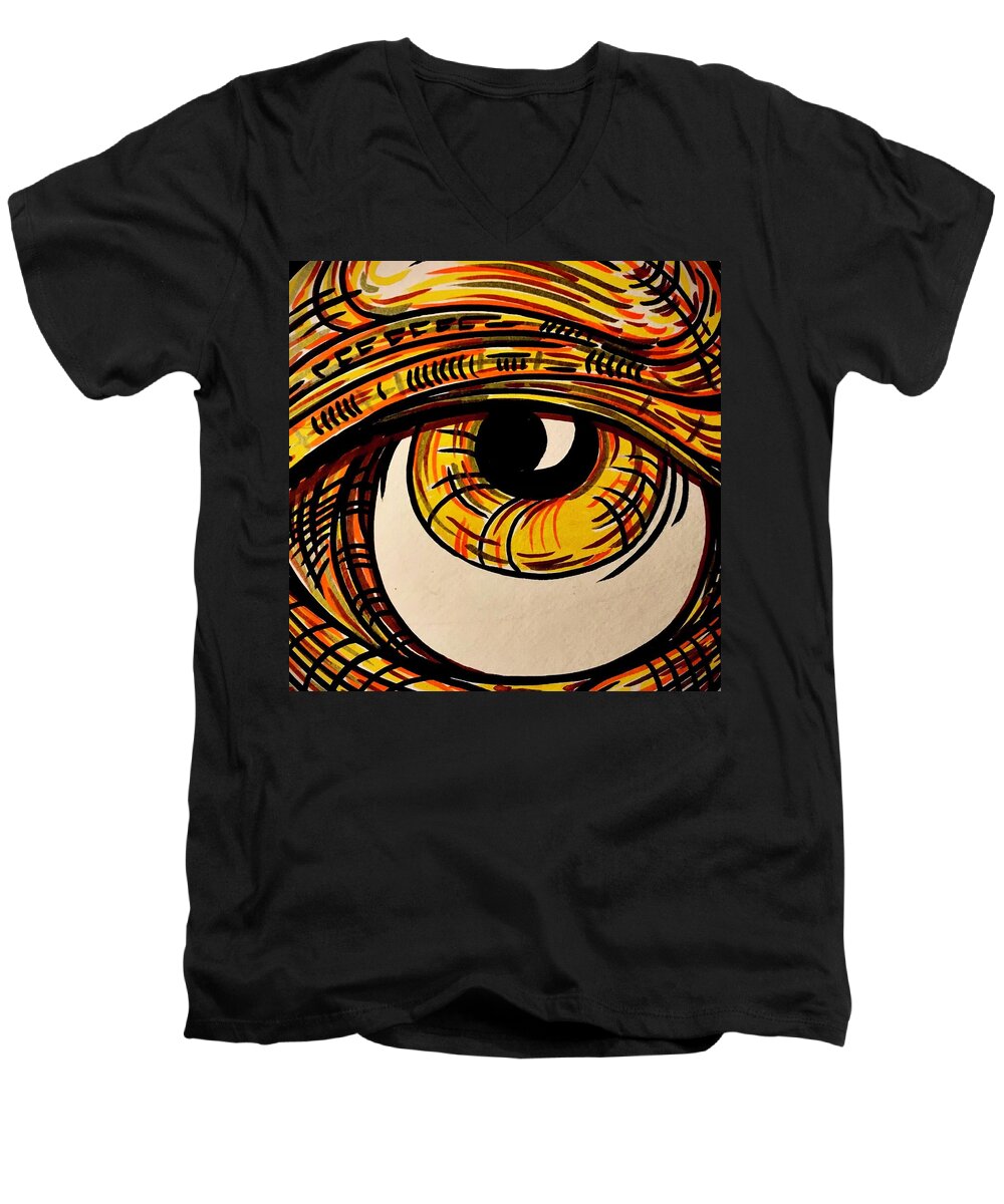 Golden Eye - Men's V-Neck T-Shirt