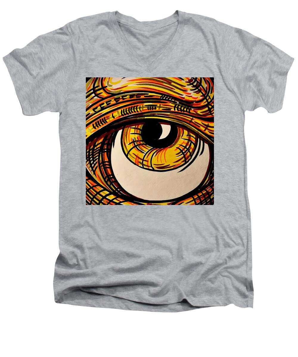 Golden Eye - Men's V-Neck T-Shirt