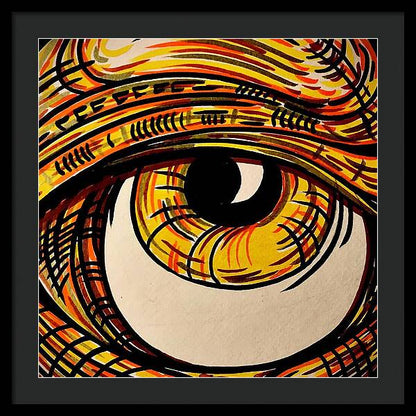 Golden Eye - Framed Print