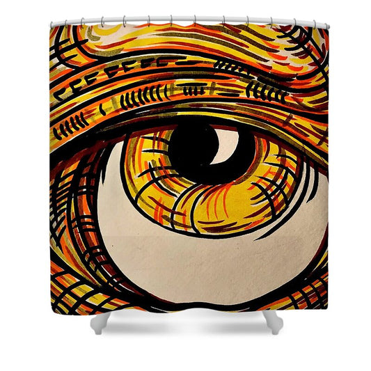 Golden Eye - Shower Curtain