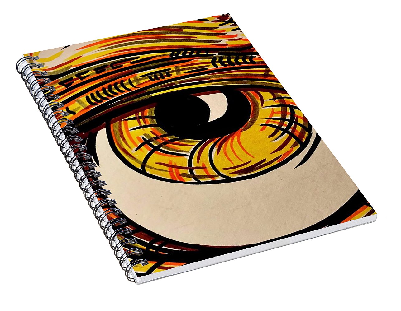 Golden Eye - Spiral Notebook