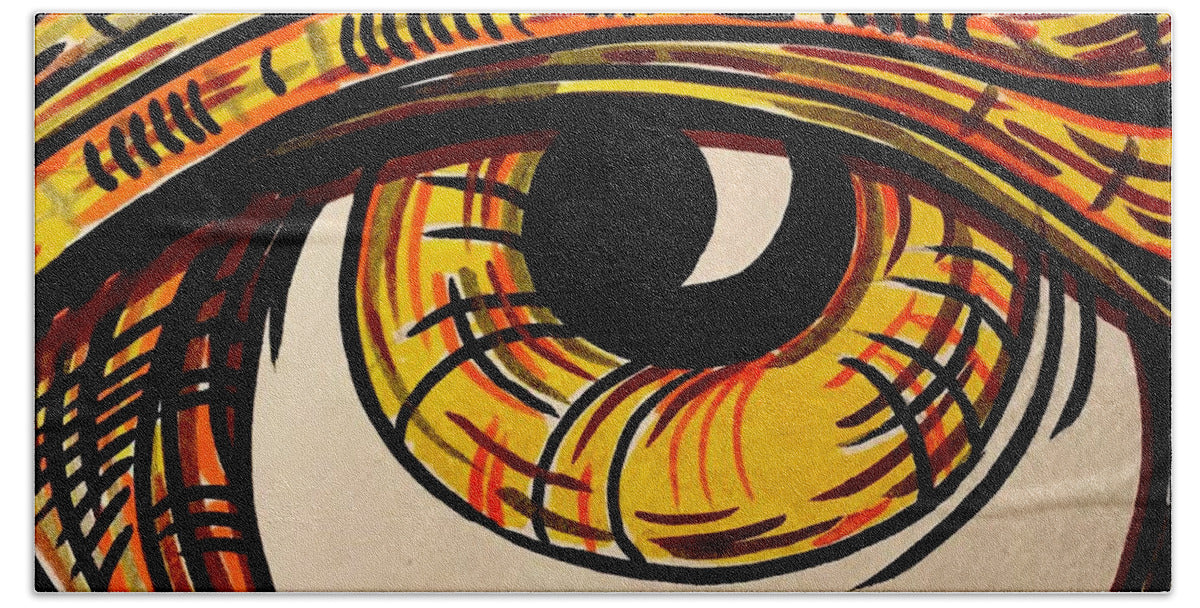 Golden Eye - Bath Towel