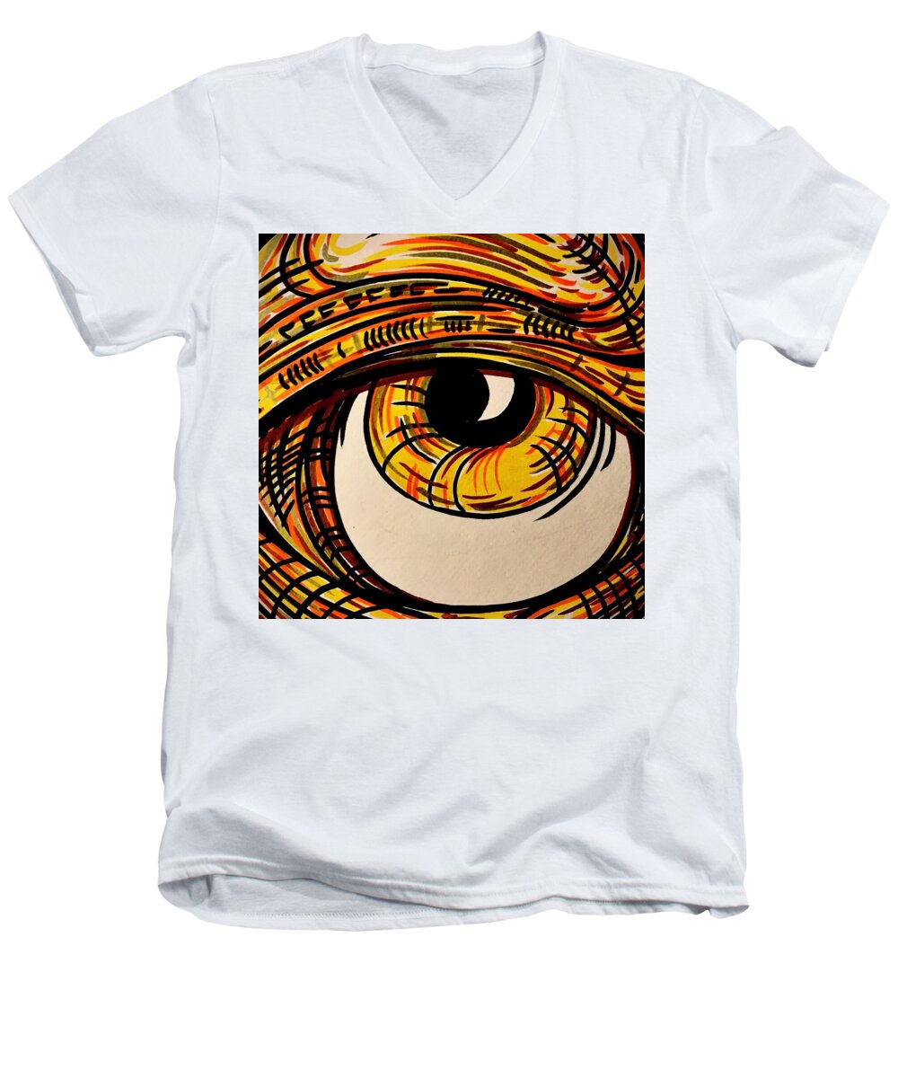 Golden Eye - Men's V-Neck T-Shirt