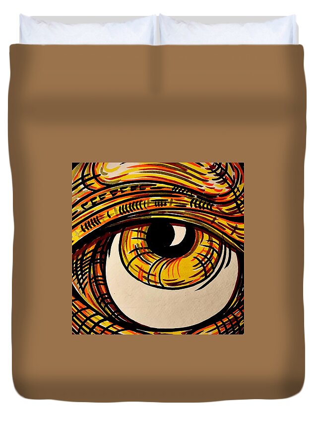 Golden Eye - Duvet Cover