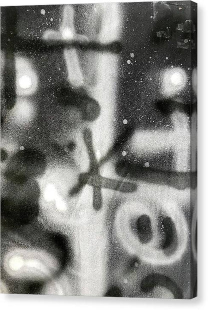 Graffiti BW - Canvas Print