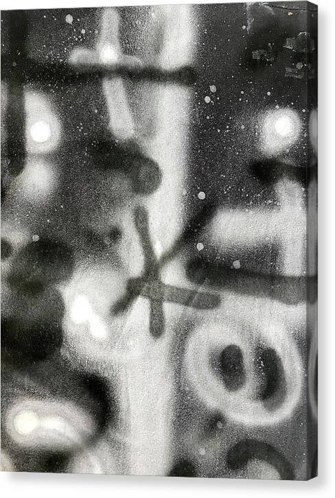 Graffiti BW - Canvas Print