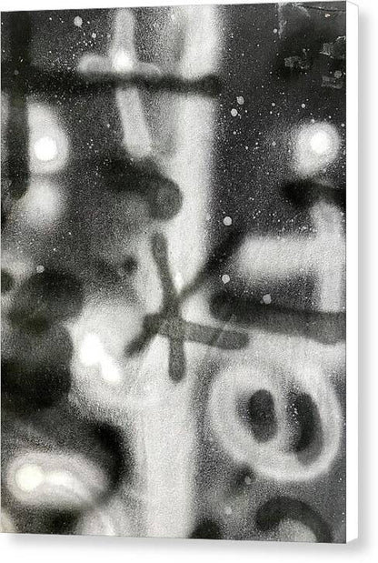 Graffiti BW - Canvas Print