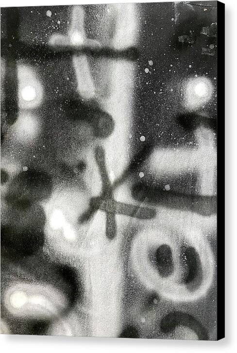 Graffiti BW - Canvas Print
