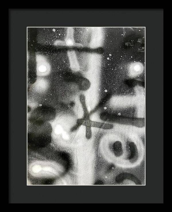 Graffiti BW - Framed Print