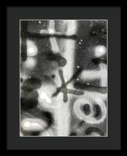 Graffiti BW - Framed Print