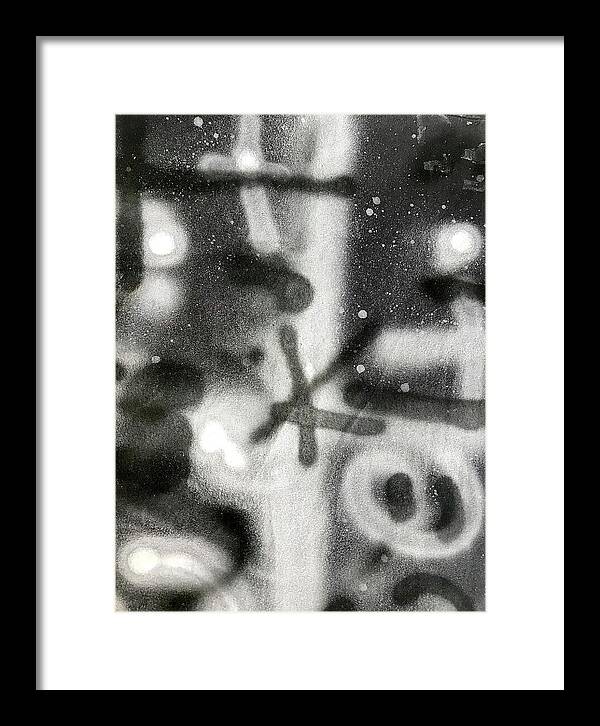 Graffiti BW - Framed Print