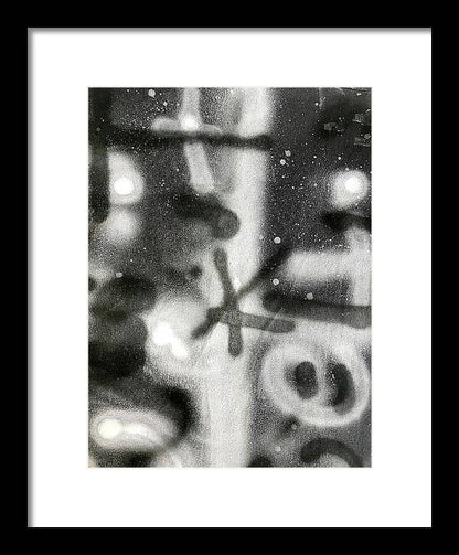 Graffiti BW - Framed Print
