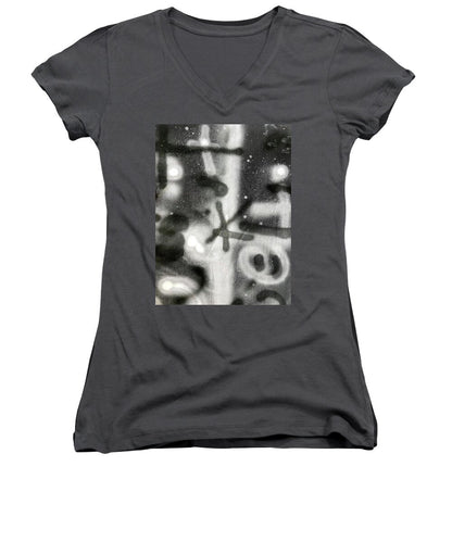 Graffiti BW - Women's V-Neck
