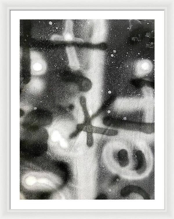 Graffiti BW - Framed Print