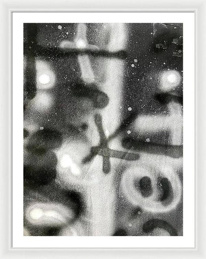 Graffiti BW - Framed Print