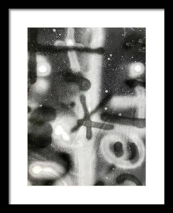 Graffiti BW - Framed Print