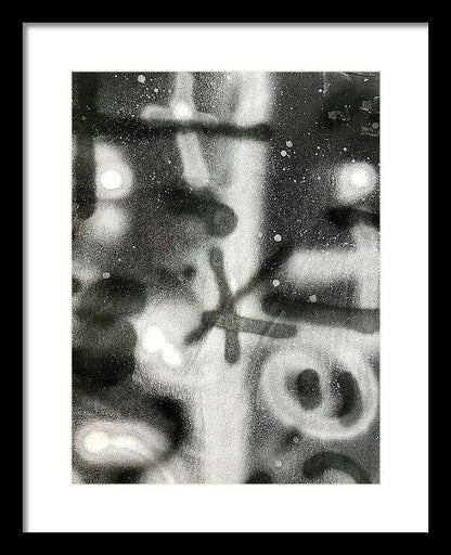 Graffiti BW - Framed Print