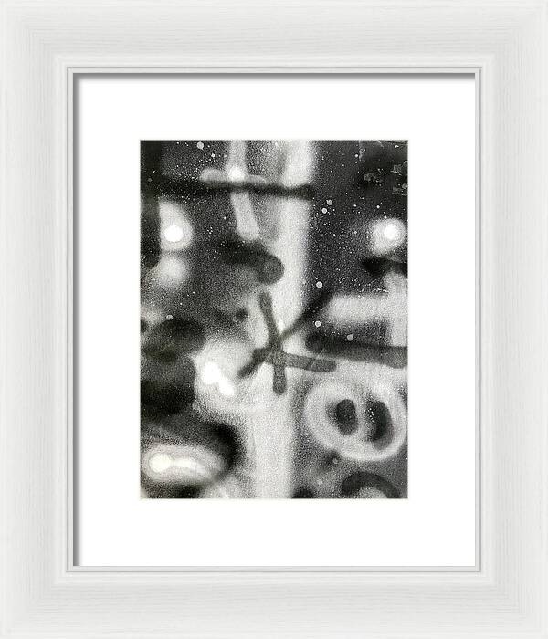 Graffiti BW - Framed Print