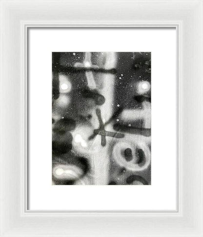 Graffiti BW - Framed Print