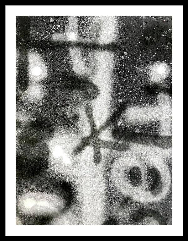Graffiti BW - Framed Print