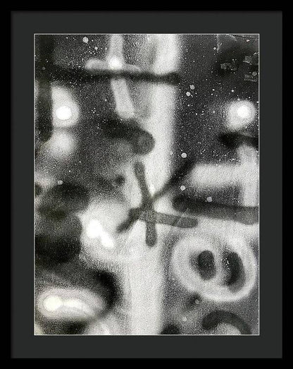 Graffiti BW - Framed Print