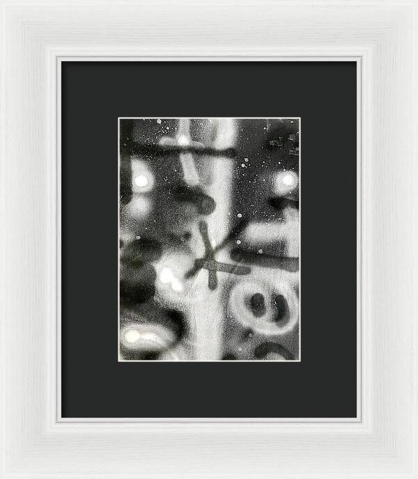 Graffiti BW - Framed Print