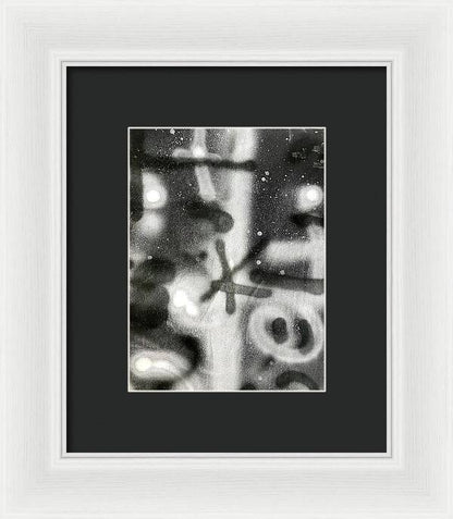 Graffiti BW - Framed Print