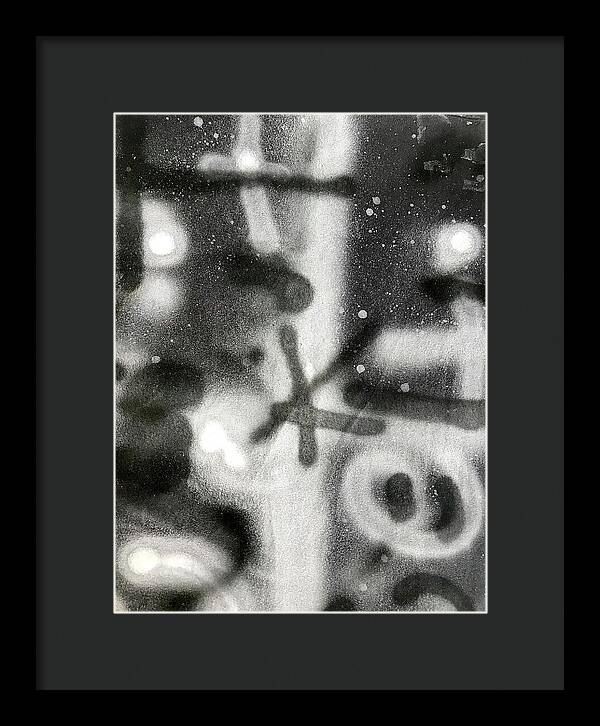Graffiti BW - Framed Print